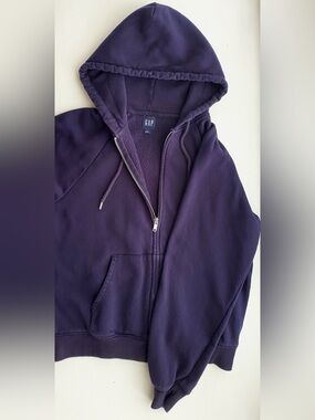 GAP Classic Navy Full-Zip Hooded Sweatshirt